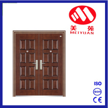 Double Door with 8 Panels Design Steel Door